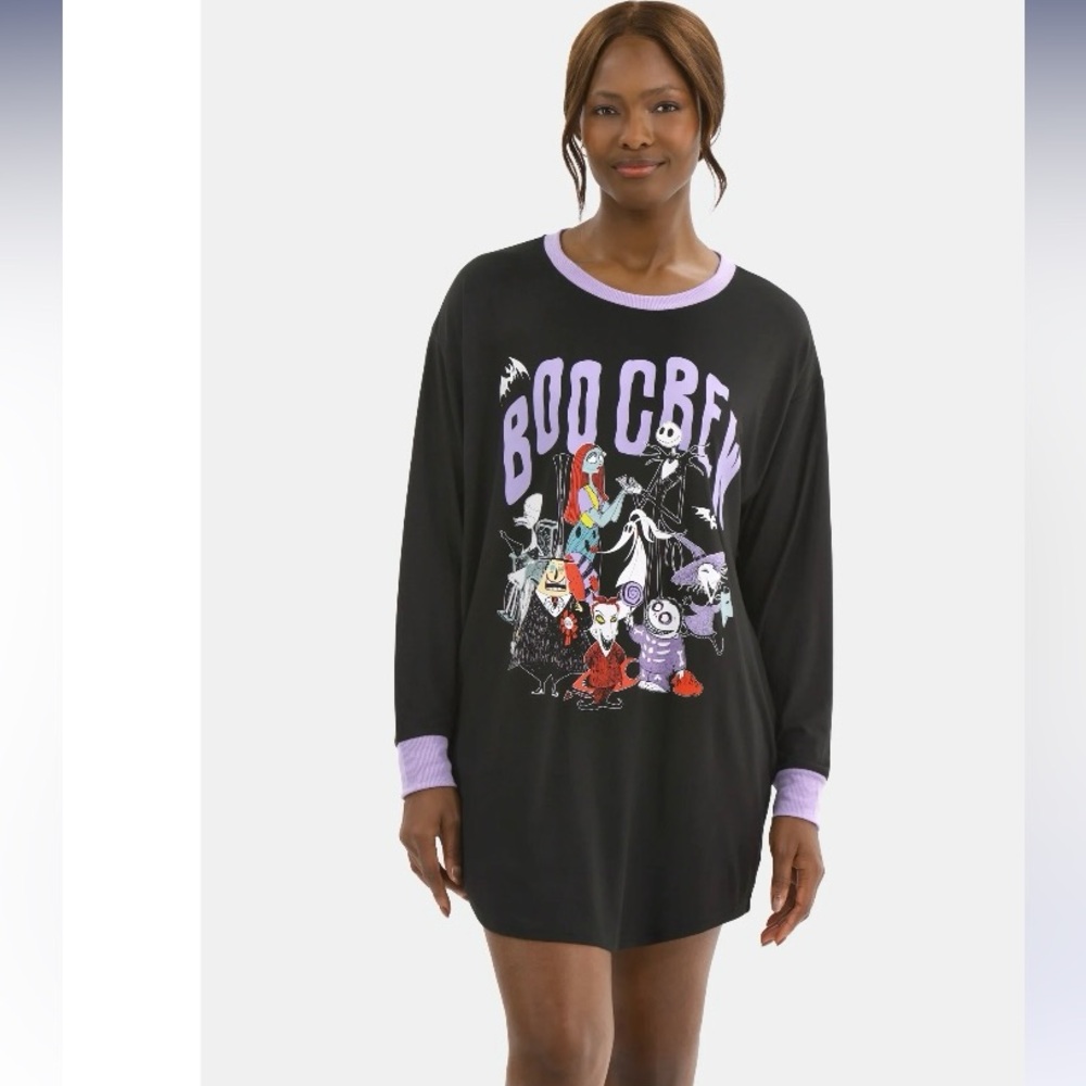 ➕Disney's Nightmare Before Christmas Women's Sleepshirt/Tunic With Pockets